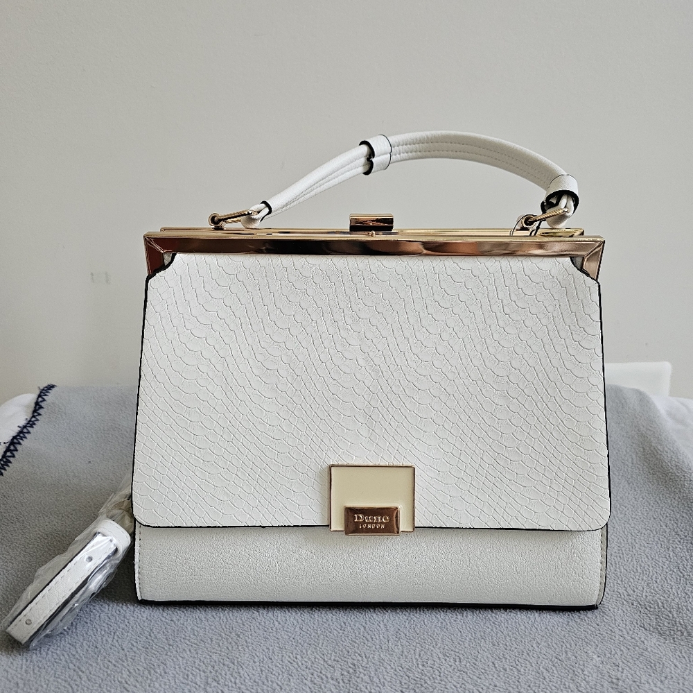 Dune London white convertible crossbody bag NWT